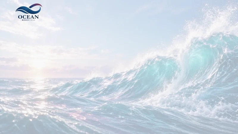 余韻を表現する海のカット