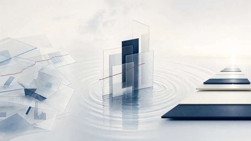 散らばった情報が整理され、次の行動へつながる概念図